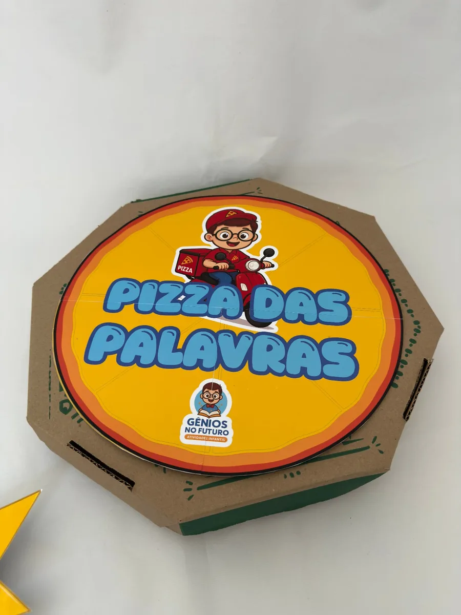 Caixa fechada da Pizza das Palavras